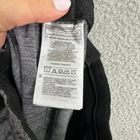 Adidas shorts‎ Men’s small gray athletic pockets Drawstring Soccer running woven - Picture 7 of 8